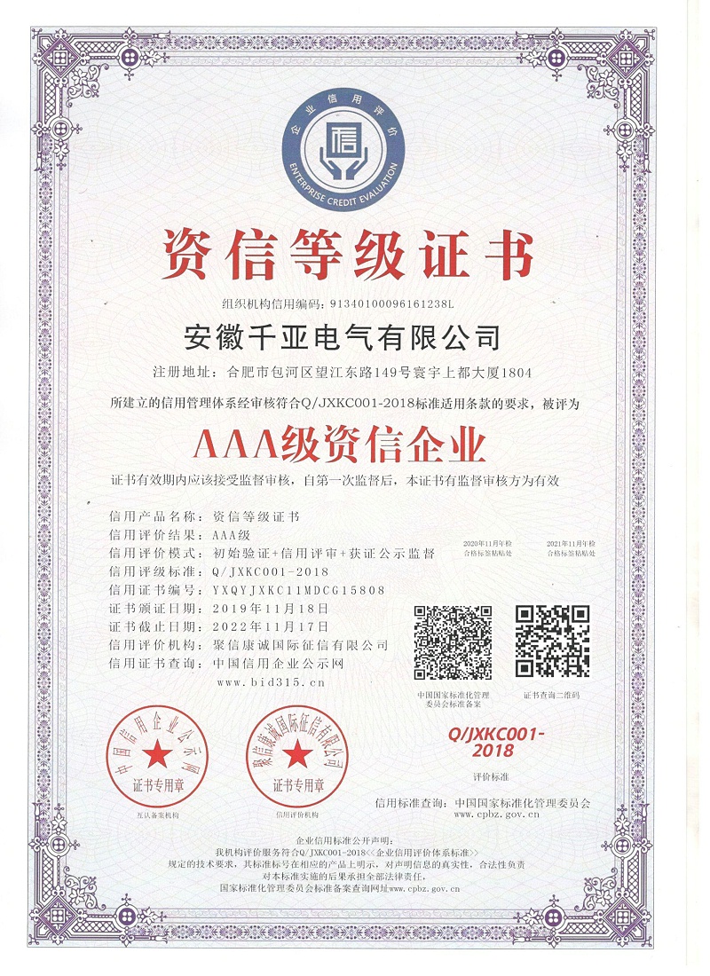AAA級資信企業